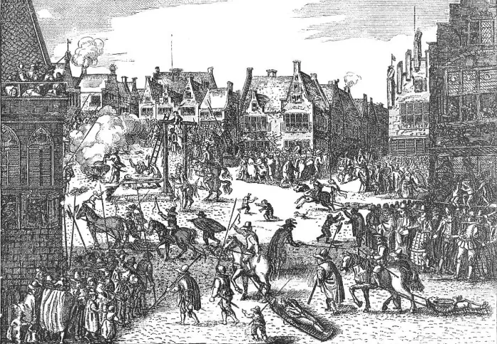 Framed Print : Execution of the Conspirators of the Gunpowder Plot in 1606, 1795 (1897) Framed Print : Execution of the Conspirators of the Gunpowder Plot in 1606, 1795 (1897)