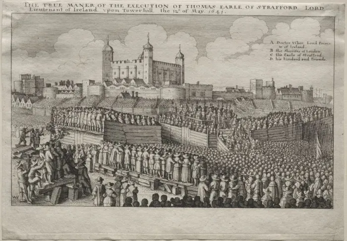 Framed Print : Execution of the Earl of Strafford, 1641. Creator: Wenceslaus Hollar (Bohemian, 1607-1677) Framed Print : Execution of the Earl of Strafford, 1641. Creator: Wenceslaus Hollar (Bohemian, 1607-1677)