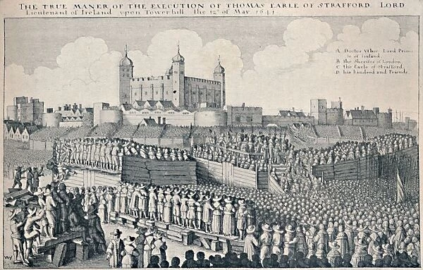 Execution of the Earl of Strafford, c1641, (1903). Artist: Wenceslaus Hollar