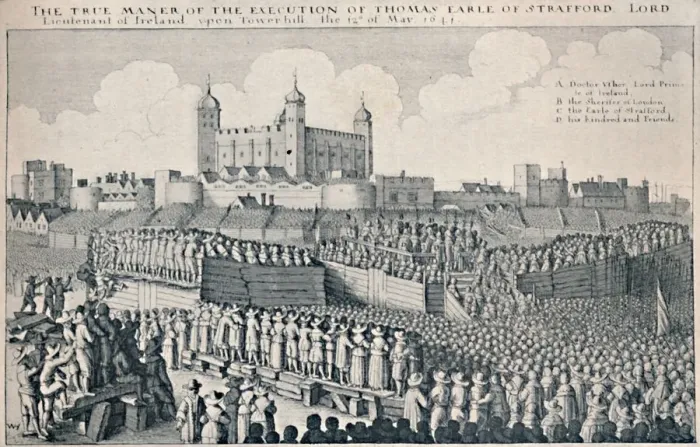 Framed Print : Execution of the Earl of Strafford, c1641, (1903). Artist: Wenceslaus Hollar Framed Print : Execution of the Earl of Strafford, c1641, (1903). Artist: Wenceslaus Hollar