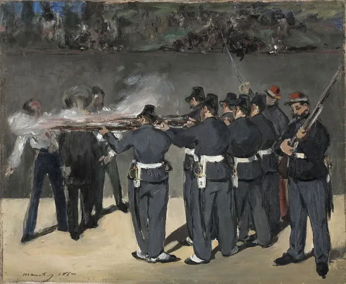 Framed Print : The Execution of Emperor Maximilian, 1867. Creator: Edouard Manet Framed Print : The Execution of Emperor Maximilian, 1867. Creator: Edouard Manet