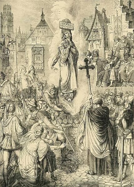 Execution of Joan of Arc, (30 May 1431), 1890. Creator: Unknown