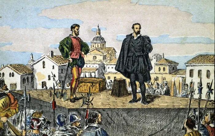 Framed Print : Execution of judge of Aragon, Juan de Lanuza, by order of King Philip II in 1591 Framed Print : Execution of judge of Aragon, Juan de Lanuza, by order of King Philip II in 1591