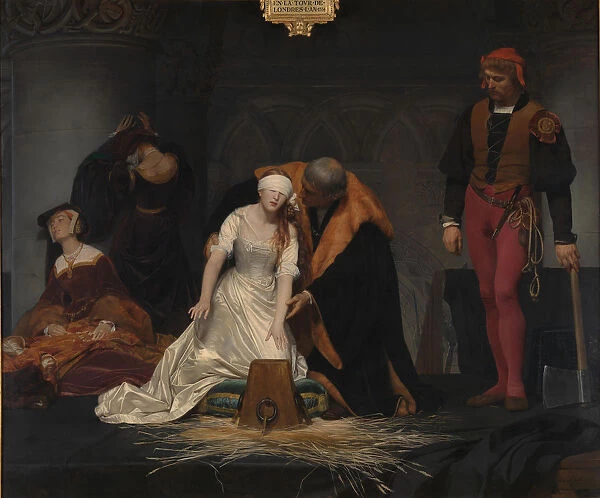 The Execution of Lady Jane Grey, 1833. Artist: Delaroche, Paul Hippolyte (1797-1856)