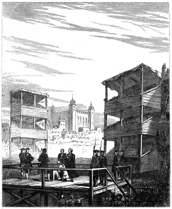 Framed Print : The execution of Lord Derwentwater (1689-1716) on Tower Hill, London, 1716 (19th century) Framed Print : The execution of Lord Derwentwater (1689-1716) on Tower Hill, London, 1716 (19th century)
