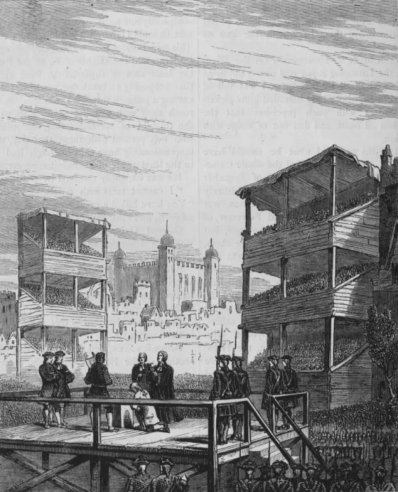 Framed Print : Execution of Lord Derwentwater on Tower Hill (From an Old Print), 24 February 1716, (c1880) Framed Print : Execution of Lord Derwentwater on Tower Hill (From an Old Print), 24 February 1716, (c1880)
