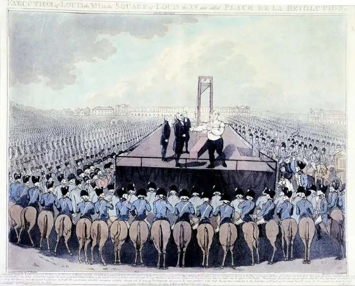 Framed Print : Execution of Louis XVI, 1793 Framed Print : Execution of Louis XVI, 1793