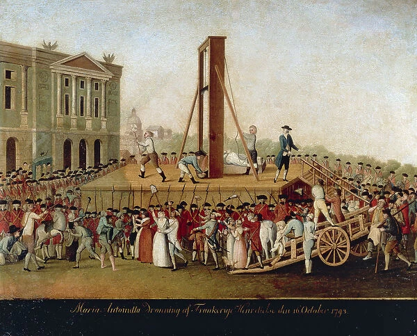The Execution of Marie Antoinette on October 16, 1793, Late 18th cent