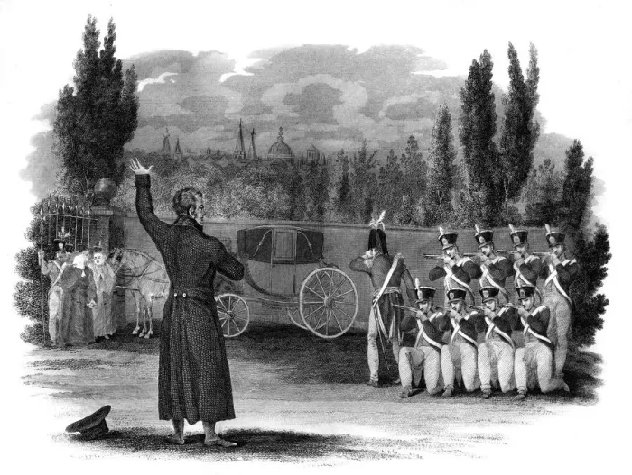 Framed Print : The execution of Marshal Ney, France, 1816