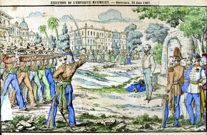Framed Print : Execution of Maximilian, Emperor of Mexico, 19 June 1867 Framed Print : Execution of Maximilian, Emperor of Mexico, 19 June 1867