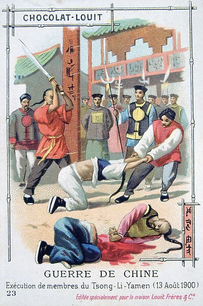 Execution of members of Tsong-Li-Yamen, China, Boxer Rebellion, 13 August 1900