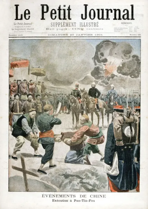 Framed Print : The Execution of Pao-Tin-Fou, 1901 Framed Print : The Execution of Pao-Tin-Fou, 1901