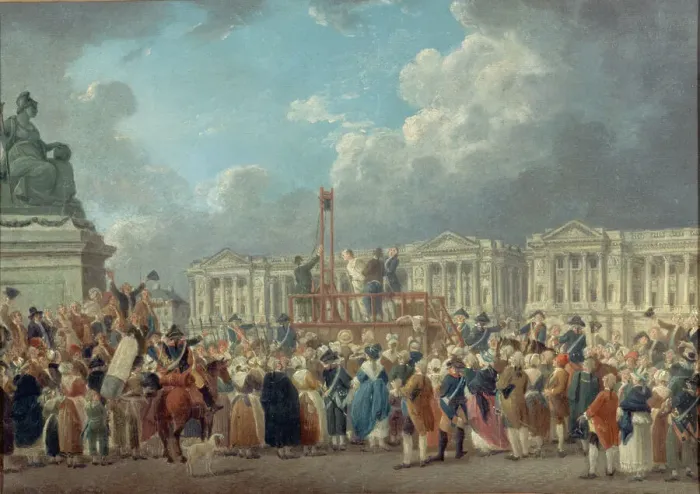 Framed Print : An execution on the Place de la Revolution, c. 1793 Framed Print : An execution on the Place de la Revolution, c. 1793