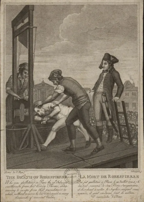 Framed Print : The execution of Robespierre on 28 July 1794, 1794 Framed Print : The execution of Robespierre on 28 July 1794, 1794