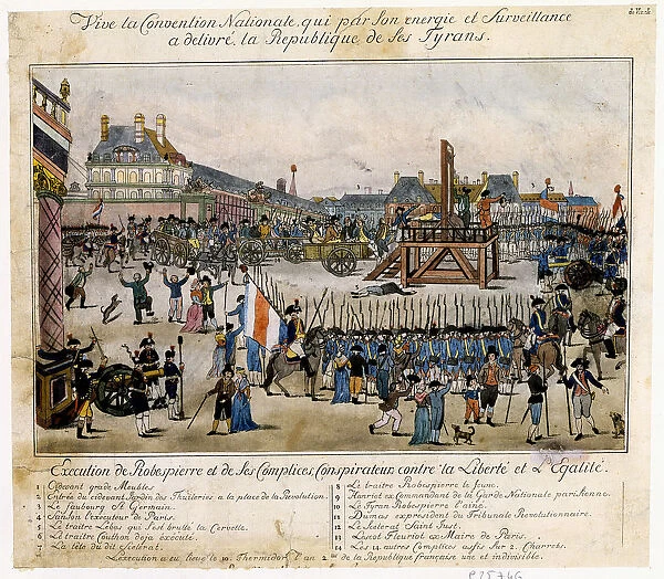 Execution of Robespierre and his accomplices, 1794