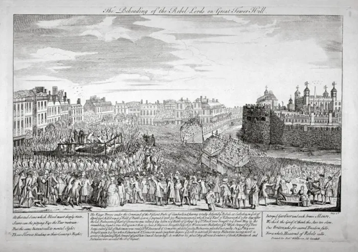 Framed Print : Execution on Tower Hill, London, 1746 Framed Print : Execution on Tower Hill, London, 1746
