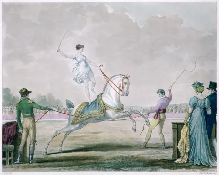 Framed Print : Exercises of the Circus Horse, c1818-1836. Artist: Carle Vernet Framed Print : Exercises of the Circus Horse, c1818-1836. Artist: Carle Vernet