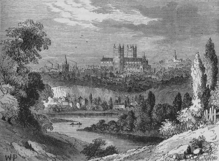 Framed Print : Exeter, c1880. Artist: Joseph Swain Framed Print : Exeter, c1880. Artist: Joseph Swain