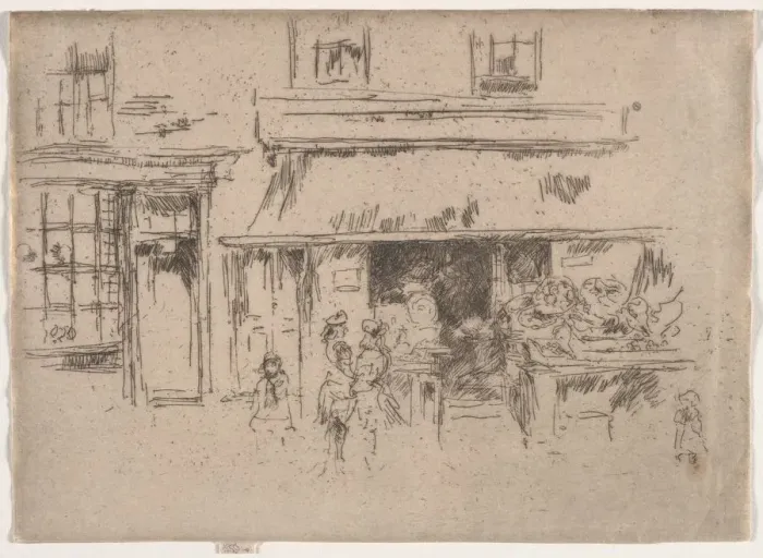 Framed Print : Exeter Street. Creator: James McNeill Whistler (American, 1834-1903) Framed Print : Exeter Street. Creator: James McNeill Whistler (American, 1834-1903)
