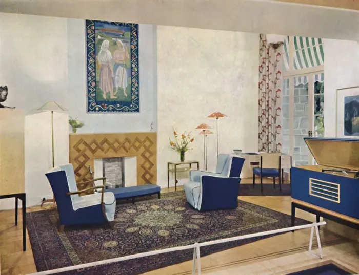 Framed Print : Exhbition living-room designed by Esme Gordon, A. R. I. B. A. A. R. I. A. S. c1945 Framed Print : Exhbition living-room designed by Esme Gordon, A. R. I. B. A. A. R. I. A. S. c1945