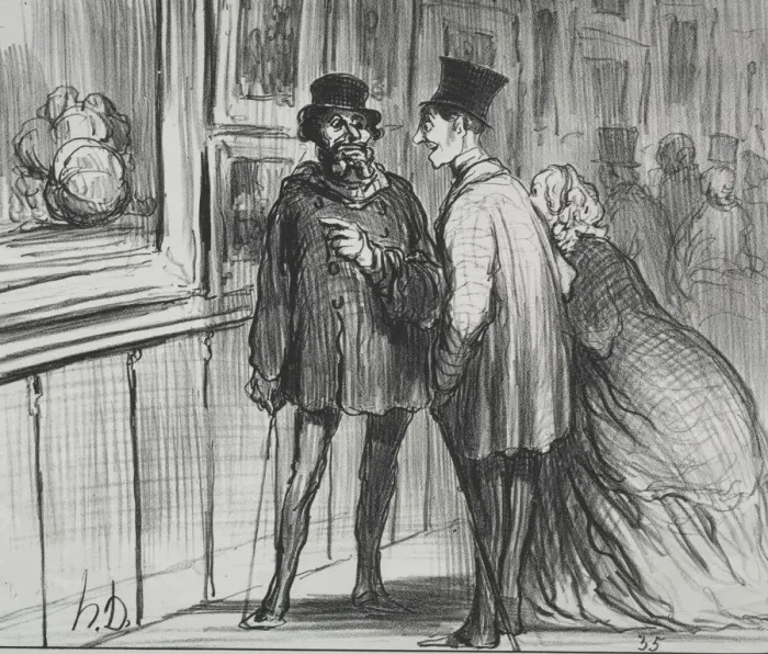 Framed Print : The Exhibition of 1859 (plate 8): The painter who had a painting refused... 1859 Framed Print : The Exhibition of 1859 (plate 8): The painter who had a painting refused... 1859