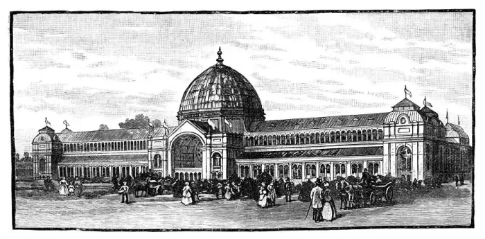 Framed Print : The Exhibition Building of 1862