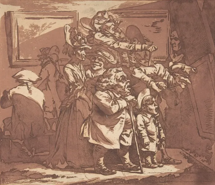 Framed Print : An Exhibition, January 29, 1776. January 29, 1776. Creator: Philip James de Loutherbourg Framed Print : An Exhibition, January 29, 1776. January 29, 1776. Creator: Philip James de Loutherbourg