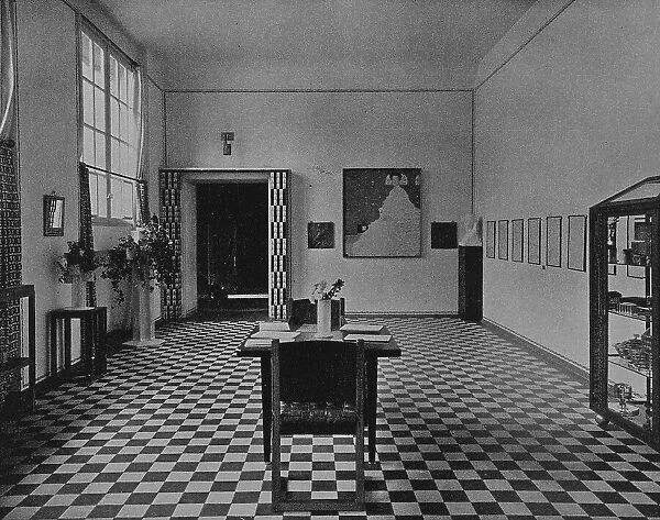 The exhibition room of the Wiener Werkstätte at the 1907 International Art Exhibition in...1907. Creator: Anonymous