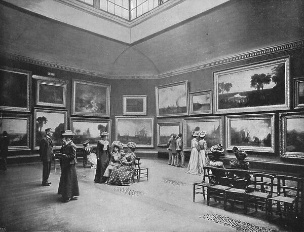 Exhibition of William Turners paintings in the National Gallery, London, c1903 (1903)
