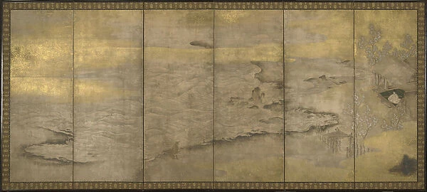 An Exiled Emperor on Okinoshima, ca. 1600. Artist: Anonymous
