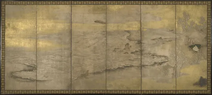 Framed Print : An Exiled Emperor on Okinoshima, ca. 1600. Artist: Anonymous