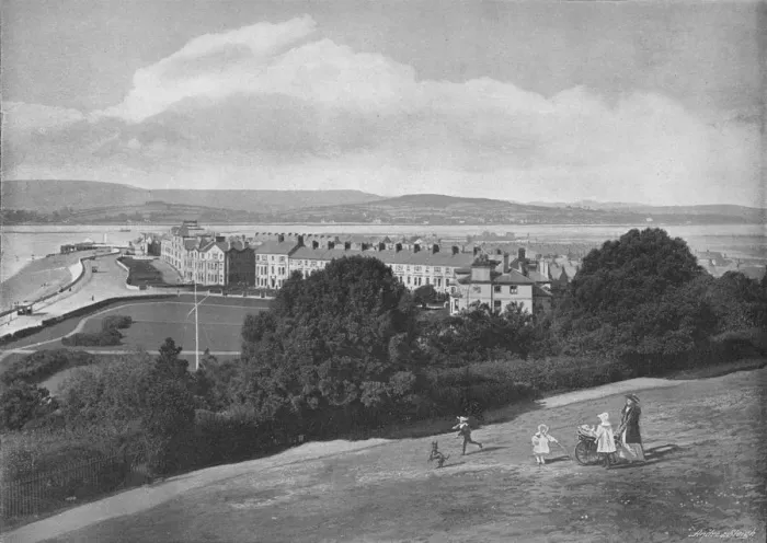 Framed Print : Exmouth, from the Beacon, c1896. Artist: HT Cousins
