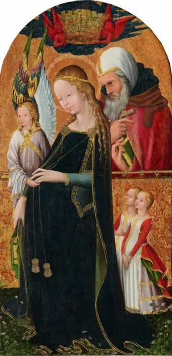 Framed Print : The Expectant Madonna with Saint Joseph, c. 1425 / 1450. Creator: Unknown Framed Print : The Expectant Madonna with Saint Joseph, c. 1425 / 1450. Creator: Unknown