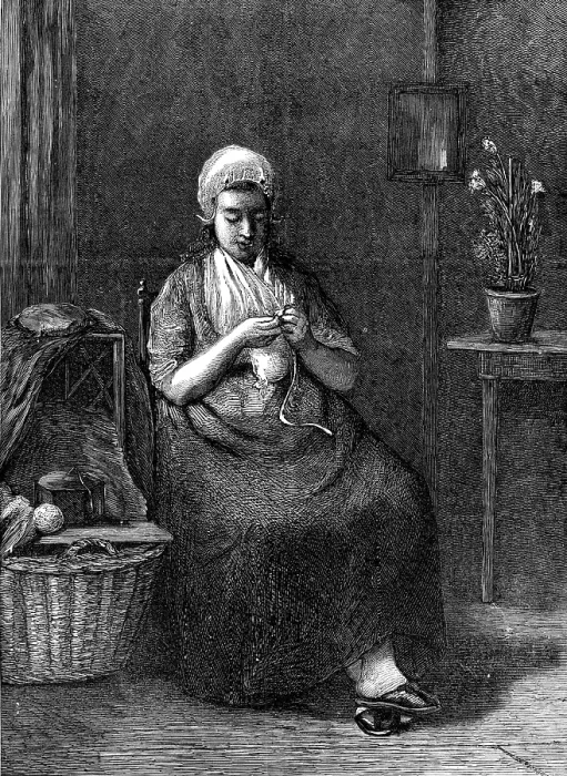 Framed Print : Expectation by J. Israels, in the Royal Academy Exhibition, 1874. Creator: Unknown Framed Print : Expectation by J. Israels, in the Royal Academy Exhibition, 1874. Creator: Unknown