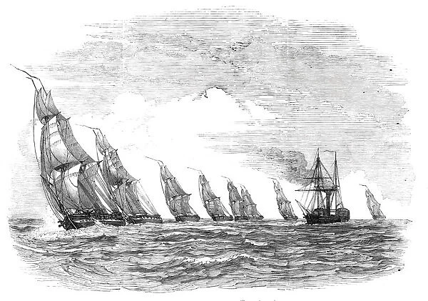 The Experimental Brig Squadron, 1844. Creator: Unknown