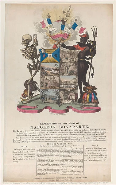 Explanation of the Arms of Napoleon Bonaparte, April 1814. April 1814