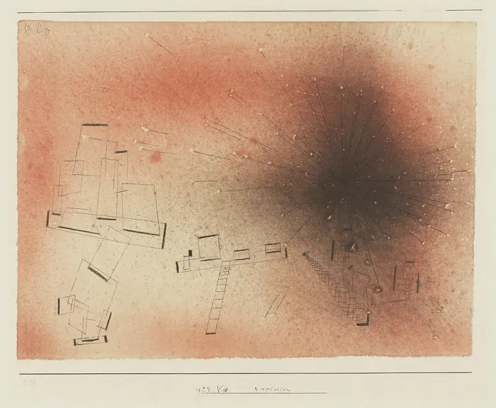 Framed Print : Explosion, 1927. Creator: Klee, Paul (1879-1940) Framed Print : Explosion, 1927. Creator: Klee, Paul (1879-1940)