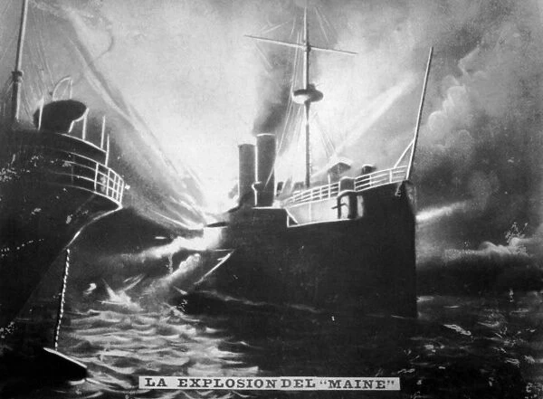 Explosion on the SS Maine, 1898, (c1910)