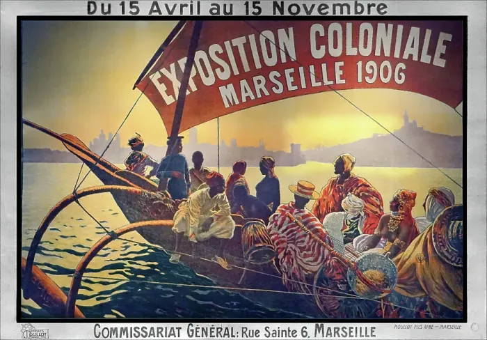 Framed Print : Exposition coloniale, Marseille, 1906. Creator: Dellepiane, David (1866-1932) Framed Print : Exposition coloniale, Marseille, 1906. Creator: Dellepiane, David (1866-1932)