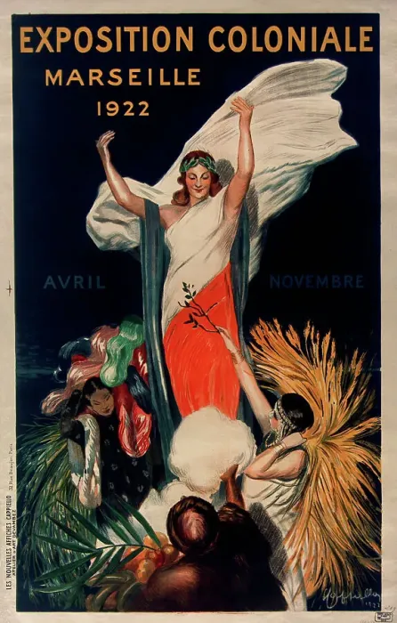 Framed Print : Exposition coloniale, Marseille, 1922. Creator: Cappiello, Leonetto (1875-1942) Framed Print : Exposition coloniale, Marseille, 1922. Creator: Cappiello, Leonetto (1875-1942)