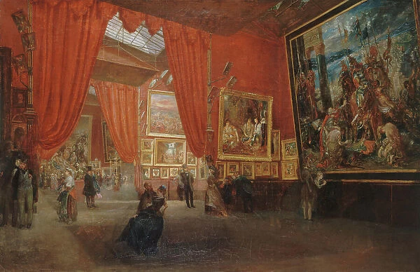 Exposition des oeuvres d'Eugène Delacroix, à la galerie Martinet, boulevard des Italiens, en 1864. Creator: Edouard Albertini