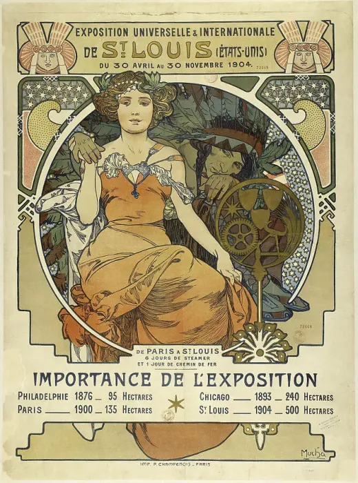 Framed Print : Exposition universelle et internationale de St. Louis (Etats-Unis), 1903. Creator: Mucha, Alfons Marie (1860-1939) Framed Print : Exposition universelle et internationale de St. Louis (Etats-Unis), 1903. Creator: Mucha, Alfons Marie (1860-1939)