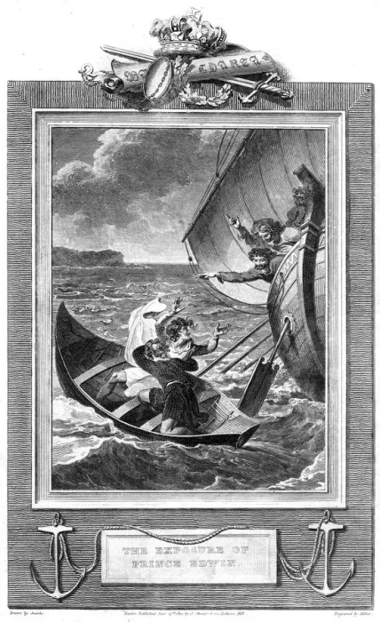 Framed Print : The Exposure of Prince Edwin, (1810). Artist: Milton Framed Print : The Exposure of Prince Edwin, (1810). Artist: Milton
