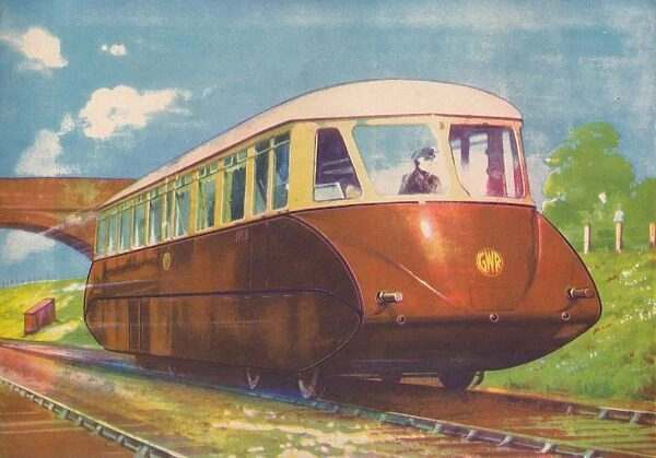 Express Diesel Engine Rail Car, G. W. R. 1940