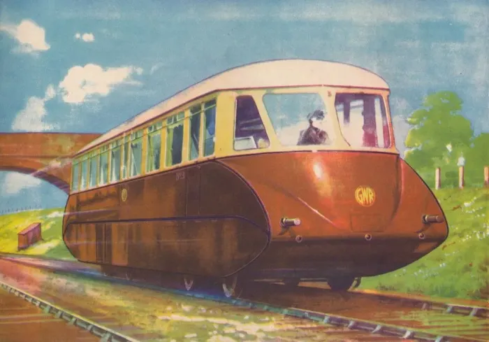 Framed Print : Express Diesel Engine Rail Car, G. W. R. 1940 Framed Print : Express Diesel Engine Rail Car, G. W. R. 1940