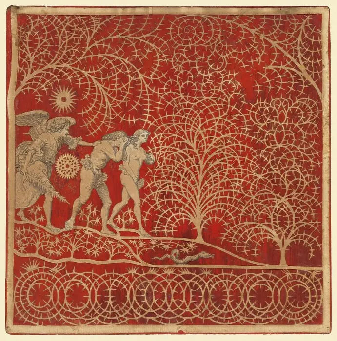 Framed Print : The Expulsion from Eden, 1780s?. Creator: Unknown Framed Print : The Expulsion from Eden, 1780s?. Creator: Unknown