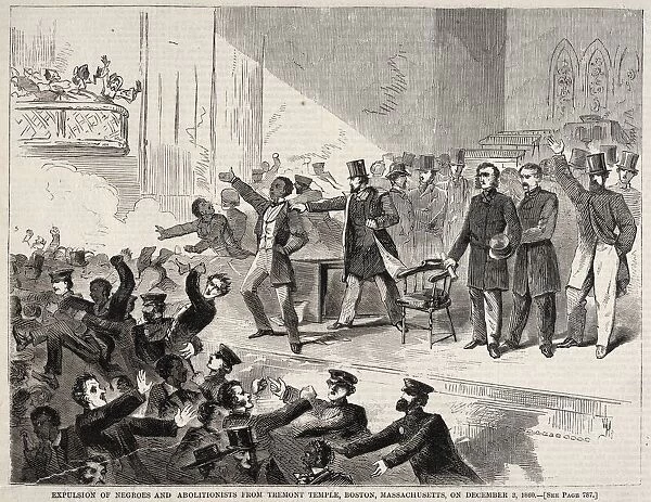 Expulsion of Negroes and Abolitionists from Tremont Temple, Boston, Massachusetts