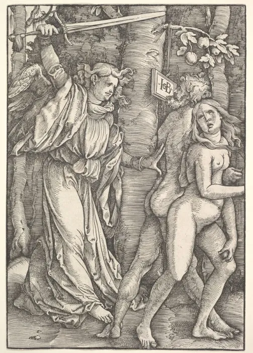 Framed Print : Expulsion from Paradise, 1514. Creator: Hans Baldung Framed Print : Expulsion from Paradise, 1514. Creator: Hans Baldung