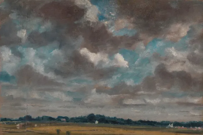 Framed Print : Extensive Landscape with Grey Clouds, ca. 1821. Creator: John Constable Framed Print : Extensive Landscape with Grey Clouds, ca. 1821. Creator: John Constable