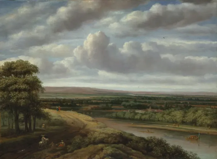 Framed Print : An Extensive Wooded Landscape, 1670s. Creator: Philip Koninck Framed Print : An Extensive Wooded Landscape, 1670s. Creator: Philip Koninck